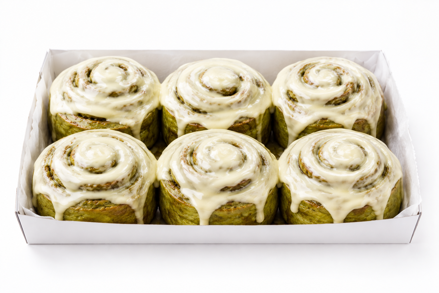 Matcha Cinnamon Rolls (x6)