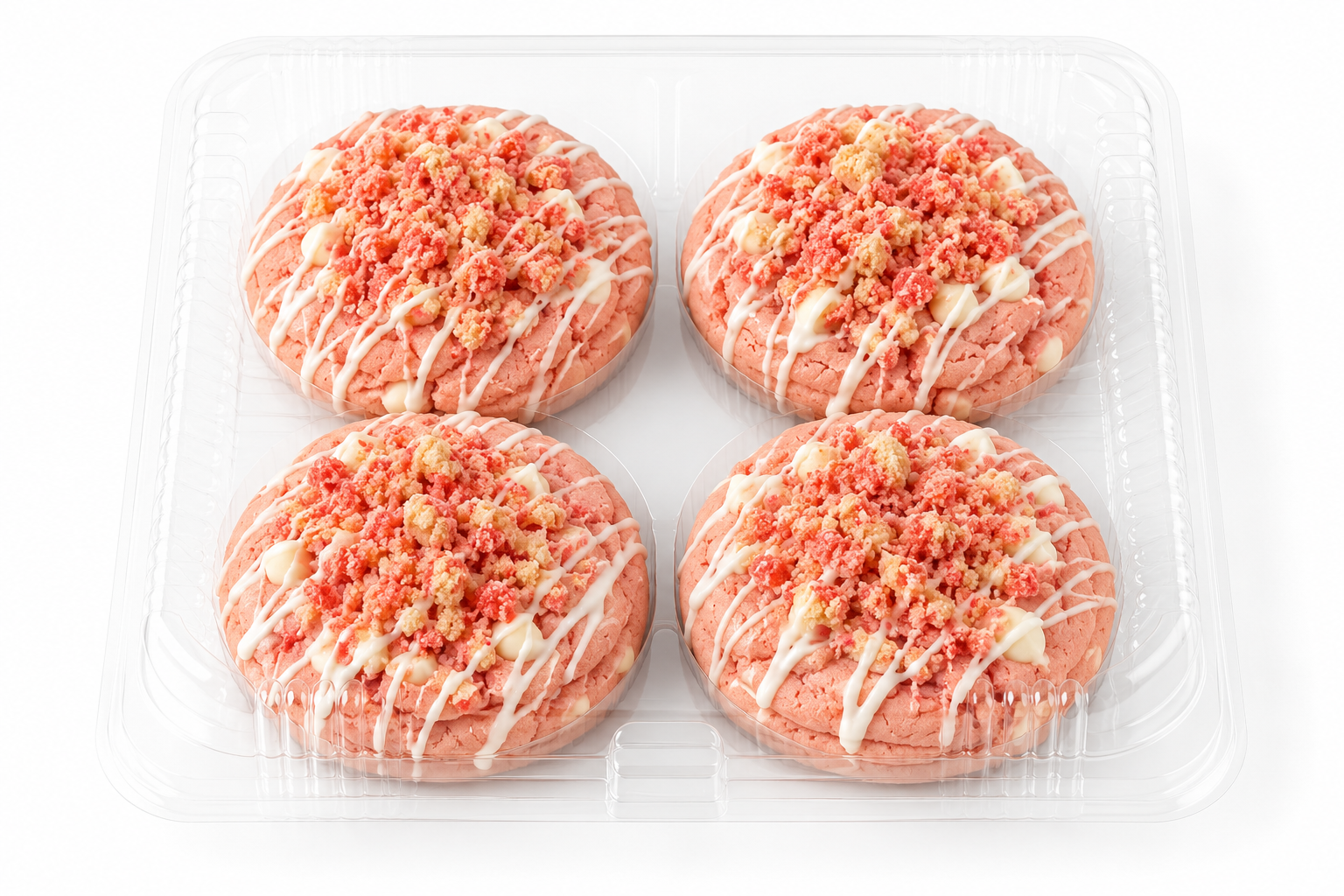 Strawberry Cookies (x4)