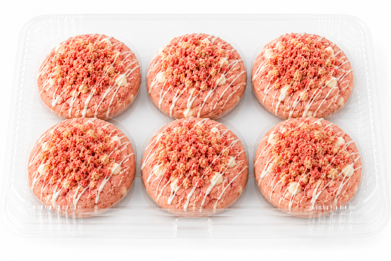 Strawberry Cookies (x6)