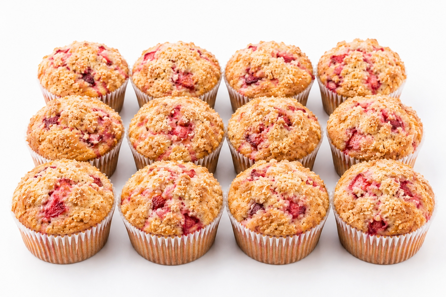 Strawberry Muffin Dozen