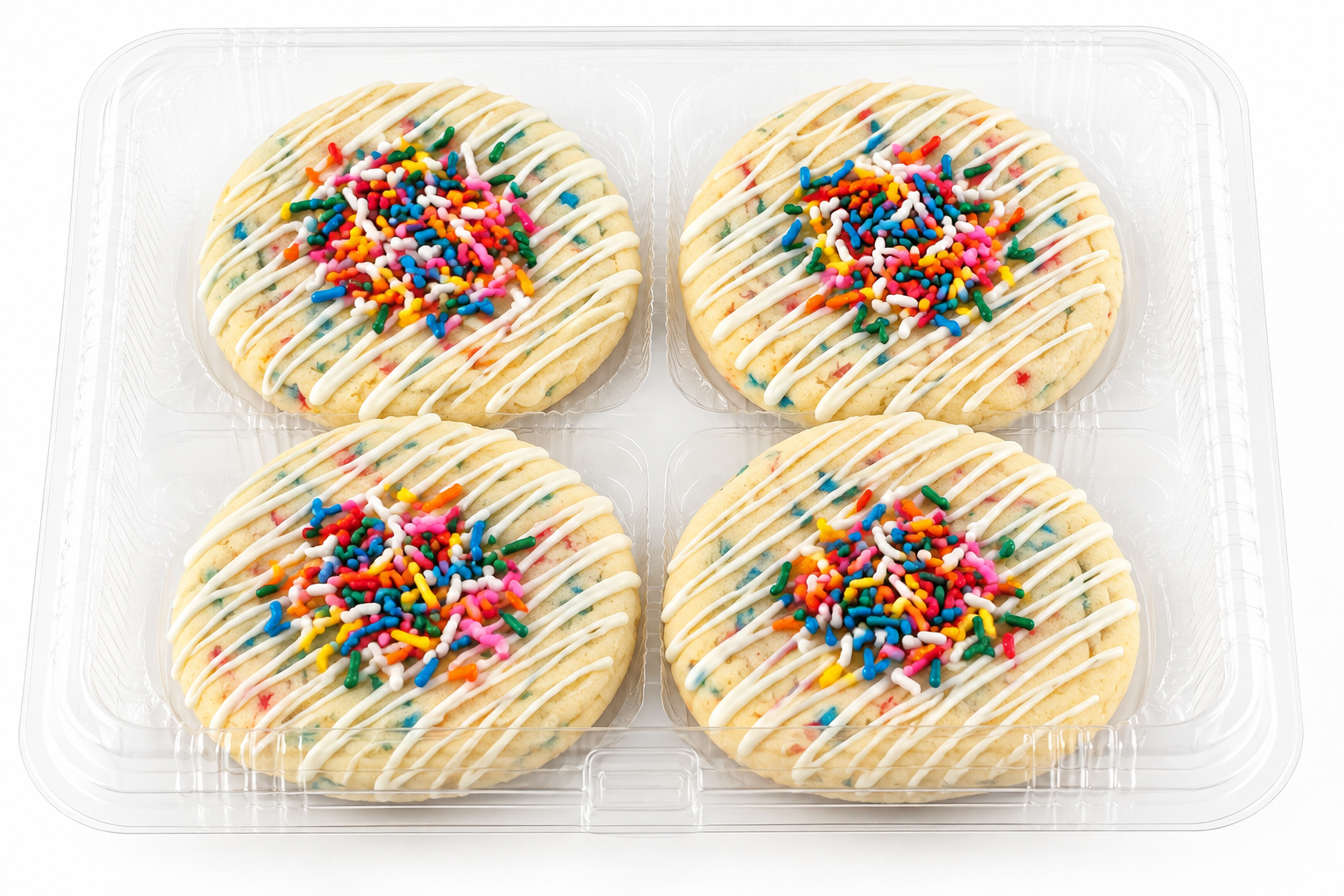 Birthday (Confetti) Cookies (x4)